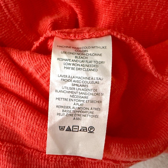 Anthropologie Pilcro Ruffle Popover Blouse Top Coral Size S - Picture 8 of 8